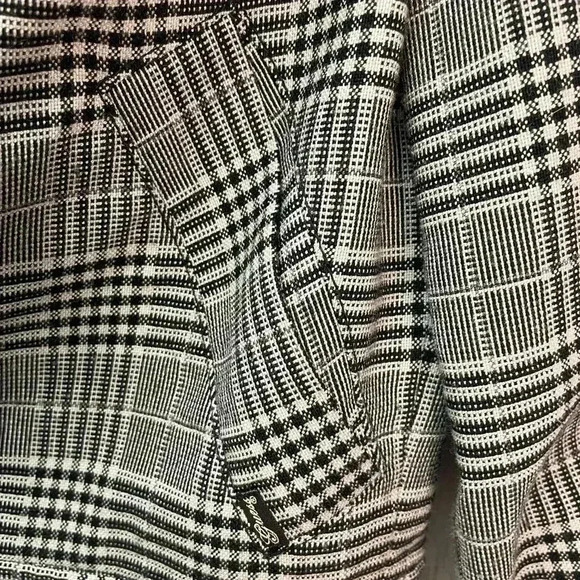 Guess 3/4 Sleeve Jacket size Small Black/White Fall/Winter - Picture 11 of 14